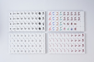 Vibrante Juego de 160 Fichas de Mahjong Acrílicas con Acabado Pulido y Patrón de Calaveras de Halloween para Fiestas Modernas - Product Image 6
