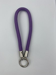 Llavero de Cuerda Trenzada Morada con Anillo de Aleación de Zinc, Accesorio de Moda - Product Image 4