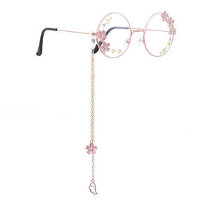 ウィングペンダントリロタさくらメガネ日本のかわいい姉妹弓ラウンドフレームコスプレメガネ - Product Image 3