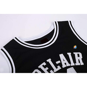 เสื้อบาสเก็ตบอลสีดำแบบซับลิเมชั่นสั่งทำได้สำหรับทุกเพศ ผลิตในปากีสถาน พร้อมคุณสมบัติป้องกันรังสียูวี แห้งเร็ว ระบายอากาศได้ดี และมีไซส์พลัส - Product Image 3