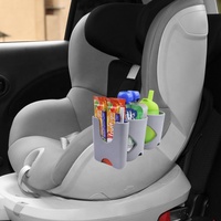 Plateau à collation multifonctionnel 3 en 1 Porte-gobelet double avec support pour téléphone Porte-gobelet pour siège de voiture pour bébé