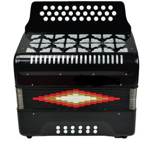 أكورديون بيانو دياتوني أسود بـ 31 مفتاحًا و12 زرًا للباس، متوفر مباشرة من المصنع - Product Image 2