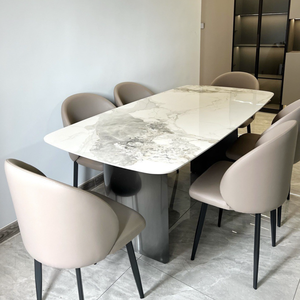 Nuevo Panel de <span class=keywords><strong>roca</strong></span> de alta calidad de estilo nórdico de mármol, mesa de comedor grande, muebles de cocina y restaurante para comedor y baño - Product Image 2