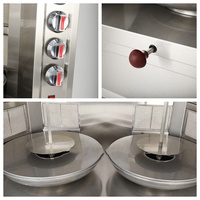 Machine à shawarma électrique sur pied à haute rentabilité avec armoire de rangement, gril à kebab de qualité commerciale pour la restauration de rue