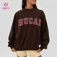 Sudadera Personalizada con Bordado, Cuello Alto, Diseño de Puntos, Felpa Francesa, 420 g/m², 100% Algodón, para Mujer