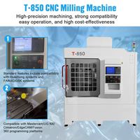 Centre d'usinage CNC automatique T-850 VMC 850 à 12 outils ATC de précision pour le travail des métaux
