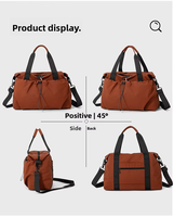 Sac de sport et de voyage OEM ODM imperméable et coupe-vent avec compartiment sec/humide, cordon de serrage, poche discrète et grande capacité