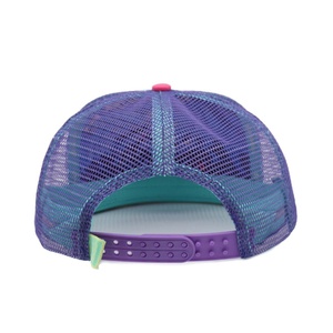 Unisex Custom 5 Panel <b>Flat</b> Brim Velour Oxford Fabric Trucker <b>Hat</b> Sun Protective Adjustable Four Seasons Rubber Stylish Rope - Product Image 4