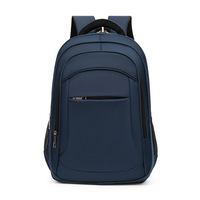Mochila para Portátil de Negocios, Impermeable, de Poliéster, con Cierre, Simple, Transpirable, de 15.6 Pulgadas, con Correas de Amortiguación de Aire