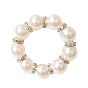 แหวนผ้าเช็ดปากโลหะลายมุกสไตล์จีนใหม่ เป็นมิตรกับสิ่งแวดล้อม สำหรับงานแต่งงาน งานเลี้ยงอาหารตะวันตก ตกแต่งโต๊ะอาหาร พร้อมเข็มกลัดผ้าพันคอ - Product Image 4