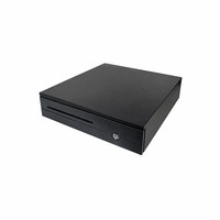 Cassetto Portadenaro Intelligente Nero con Vassoio per Banconote e Monete, Interfaccia RJ12 per Registratore di Cassa POS, Compatibile con Stampante da 17 Pollici
