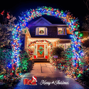 Guirlandes lumineuses de Noël multicolores pour l'extérieur et l'intérieur, guirlandes lumineuses colorées pour la <span class=keywords><strong>chambre</strong></span> à coucher, la fête, les décorations de Noël - Product Image 4