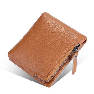 Genuine Leather <b>Wallets</b> <b>for</b> <b>Men</b> <b>RFID</b> Blocking Cards Holder Carteras Slim Male Cowhide Clutch Money Bag with ID Window - Product Image 1