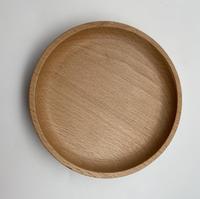 Dîner rond de style japonais pour enfants Plateau à fruits secs en bois de hêtre Sous-verre en bois Petite assiette pour café Tasse à thé Dessert Snack