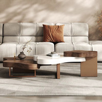 Table basse moderne de luxe de petite taille, de forme irrégulière, solide, pliable, réglable en hauteur, pour salon, mobilier créatif pour la maison