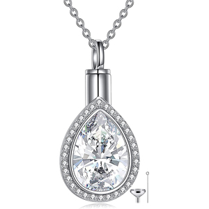Kristal gözyaşı Urn kolye paslanmaz çelik Rhinestone Trendy anıt takı kadın erkek <span class=keywords><strong>Ashes</strong></span> Human için insan Pet külleri - Product Image 1