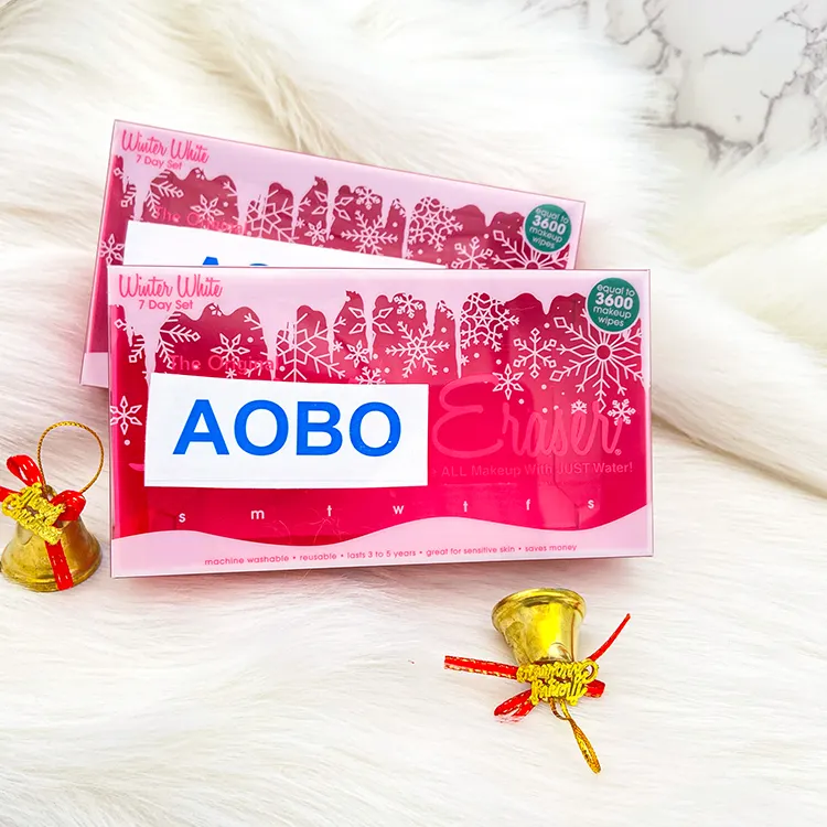 Caja de papel cosmética de perfume de fragancia personalizada plegable rosa con tapa de plástico PET transparente para mascotas