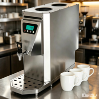 Chauffe-eau électrique LED 10L en acier inoxydable pour usage commercial, idéal pour les équipements de restauration dans les salons de thé et les cafés