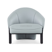 Design moderne, mode originale, cuir épais, chaise longue de salon de luxe italienne de haute qualité pour bungalow