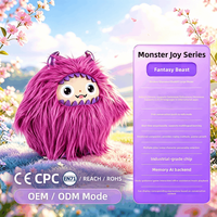 Peluche interactive électrique musicale AI Monstre Musical Rose Pêche Certifiée CE CPC ChatGPT Cadeau d'Anniversaire pour Enfants Chante Parle Danse