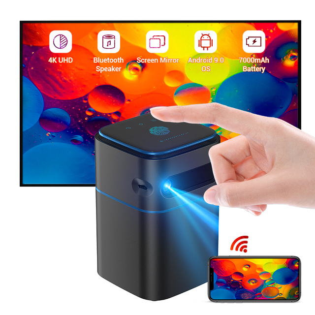 Factory Supply High Quality Pico Mini Smart Beamer Wifi Mobile Phone Projector Full hd Home Theater Dlp Projectors