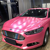 Film de protection de voiture de qualité supérieure, couleur rose mat, électro métallique, autocollant de voiture en vinyle, fournisseur en gros de film de protection de voiture