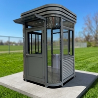 Poste de Garde Mobile Préfabriqué en Conteneur – Cabine de Sécurité Prête à l'Emploi en Aluminium et Acier, Résistante au Feu et Écologique