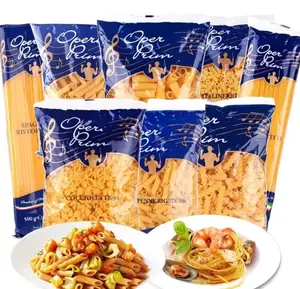 Pochette pour pâtes spaghetti avec logo design personnalisé prix spécial impression numérique sac d'emballage pour pâtes spaghetti en spirale de polyester de qualité alimentaire