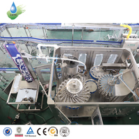 Machine de remplissage d'eau automatique pour bouteilles rotatives 5L-18L 5L 5 Litres Machine d'emballage d'étiquetage de scellement Prix