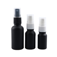 1 Unze leere farbige kosmetische Kristall Farb behälter 30 ml Öl Parfüm abgerundete farbige schwarze Flaschen 30 ml Sprüh flasche Glas