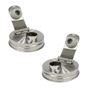 Couvercles pour bocaux Mason en acier inoxydable 304 avec bec verseur et couvercle pour vinaigrette à boire - Product Image 1