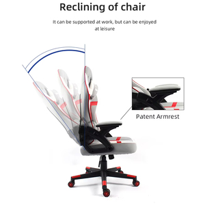 Chaise de jeu PC en cuir personnalisée avec accoudoirs brevetés, bon prix, 5983, appuie-tête réglable pour confort et soutien - Product Image 3