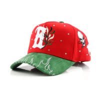 4UGEAR Gorras logotipo bordado personalizado Gorras de béisbol Rojas 4U 5 Panel Dad Hats Gorras de béisbol con logotipo personalizado Snapback Gorras para hombres
