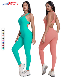 Super Zacht 3.0 Slank Naakt Gevoel Schoonheid Rug Rits Dansende Fitness Yoga Gym Wear Workout Jumpsuits Butt Lift Vrouwen Bodysuits - Product Image 1