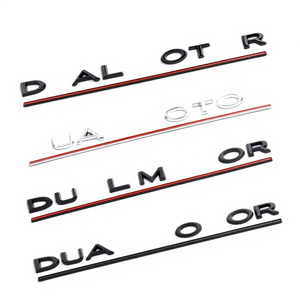 <span class=keywords><strong>Emblème</strong></span> d'insigne d'autocollant de voiture de lettres 3D d'ABS/métal pour le modèle 3 S X Y de DUAL MOTOR - Product Image 1