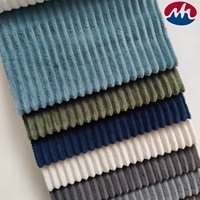 Tissu en velours côtelé 100 % polyester tricoté, nouveau design à rayures, pour la décoration de canapés et de rideaux, vente en gros