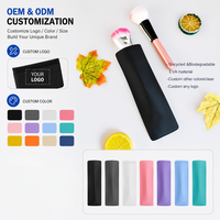 Trousse de rangement portable en PVC et EVA pour crayons à sourcils, pinceaux de maquillage et fards à paupières – Anti-poussière et simple – Spécifique pour le voyage