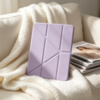 Housse de tablette transparente en TPU magnétique anti-chute avec support réglable, compatible avec iPad Pro 11'' iPad Air