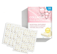 Patch transdermique nutritionnel au collagène enrichi en vitamine C pour la peau, les ongles et les cheveux, vente en gros, OEM/ODM
