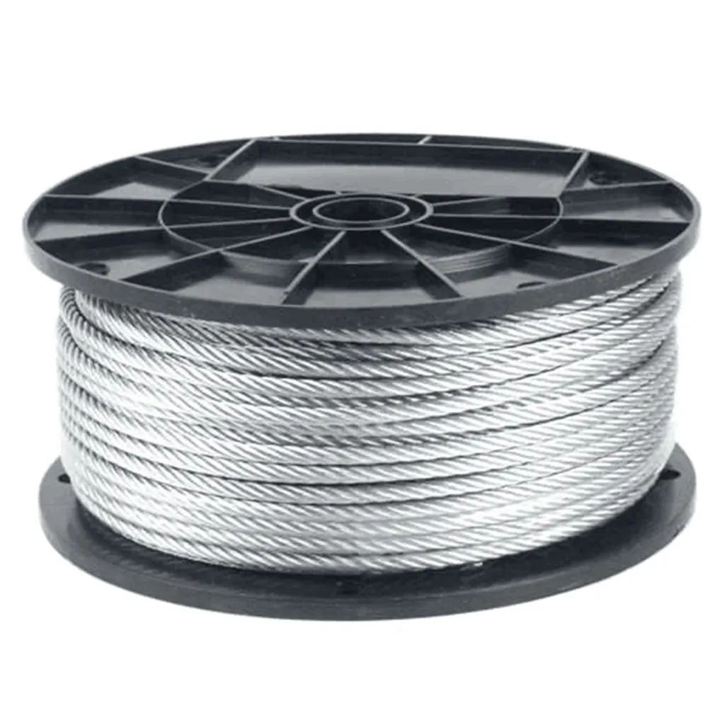 Cabo De Aço De Alta Resistência à Tração MIL-DTL-83420 1/16 "a 3/8" 7x7 7x19 Galvanizado Aircraft Steel Wire Rope Fornecedor na China