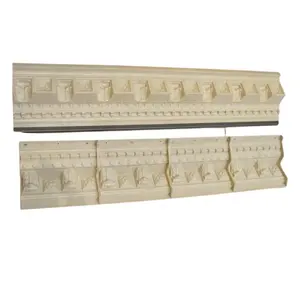 Building External Wall Decoration Cement Cast In Place Concrete Eaves Line Plastic Molds for Durable ABS Cornice Line Molds