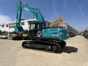 Excavadora de cadenas mediana Kobelco SK210, equipo hidráulico para movimiento de tierras en construcción, componentes principales: motor, bomba, caja de cambios - Product Image 2