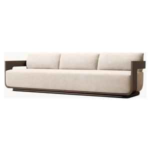 Juego <span class=keywords><strong>de</strong></span> sofás <span class=keywords><strong>de</strong></span> aluminio <span class=keywords><strong>de</strong></span> lujo para exteriores con cómodos cojines, <span class=keywords><strong>muebles</strong></span> <span class=keywords><strong>de</strong></span> jardín personalizados para hoteles, patios, parques, Apartamentos - Product Image 3