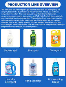 नया रासायनिक तरल ब्लीच सफाई एजेंट स्वचालित भरने वाली कैपिंग लेबलिंग उत्पादन लाइन 5 सिर स्टेनलेस स्टील प्लास्टिक - Product Image 3