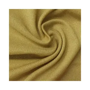 Jersey de soie doré Jersey fantaisie tout coton neige Usine autres tissus sweat