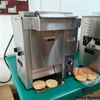 Grille-pain vertical professionnel pour pains à burger, avec rouleau à beurre en option