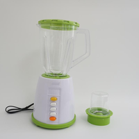 2-in-1 Groene Elektrische Blender & Mixer 3-Snelheden Sapcentrifuge 1.6-2.0L 250W voor Smoothies/Shakes/Babyvoeding Huishoudelijk Keukenapparaat