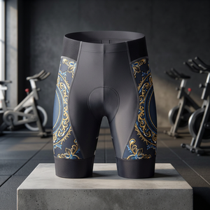 Shorts de cyclisme pour hommes personnalisés avec rembourrage en gel, séchage rapide, compression, réfléchissants - Product Image 3
