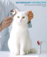Otoscope LED vétérinaire portable pour chien et chat, dispositif de contrôle des oreilles, spéculum réutilisable, équipement de diagnostic pour clinique vétérinaire, approuvé CE