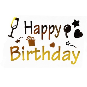 Anniversaire Transparent Bobo Ballon Bulle Décorations pour Fête Intérieur et Extérieur Fournitures Joyeux Anniversaire Bobo Ballon Autocollants - Product Image 4